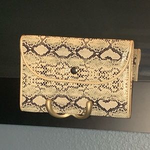 snakeskin clutch